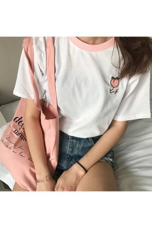 Style Core Aesthetics, New Style Trends - Peach Tee