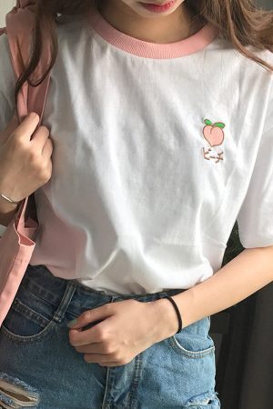 Style Core Aesthetics, New Style Trends - Peach Tee