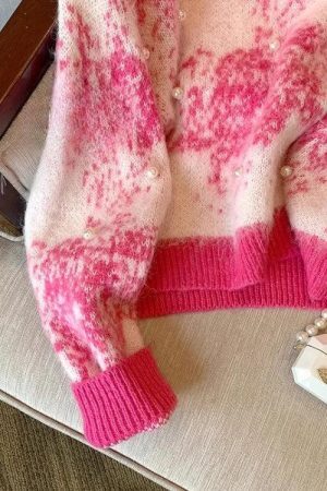 Style Core Aesthetics, New Style Trends - Pearl Beaded Soft Touch Knitted Sweater