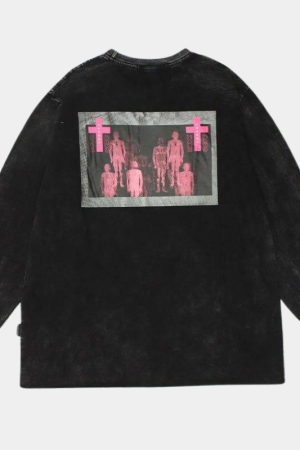 Style Core Aesthetics, New Style Trends - 'Pink crowd' T shirt