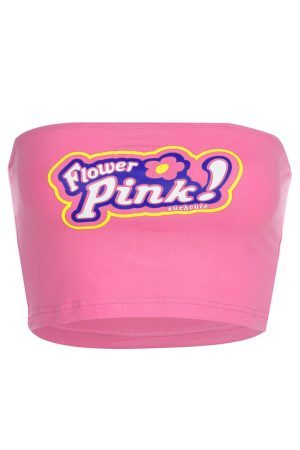 Style Core Aesthetics, New Style Trends - Pink Tube Top