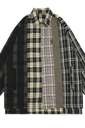 Style Core Aesthetics, New Style Trends - Plaid Oversized Shirt