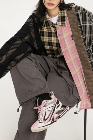 Style Core Aesthetics, New Style Trends - Plaid Oversized Shirt