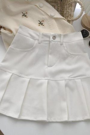 Style Core Aesthetics, New Style Trends - Pleated College Mini Skirt