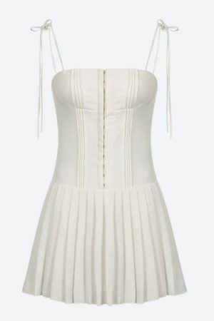 Style Core Aesthetics, New Style Trends - Pleated Corset Mini Dress