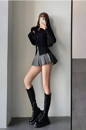 Style Core Aesthetics, New Style Trends - Pleated Tennis Mini Skirt