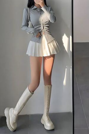 Style Core Aesthetics, New Style Trends - Pleated Tennis Mini Skirt