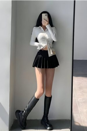 Style Core Aesthetics, New Style Trends - Pleated Tennis Mini Skirt