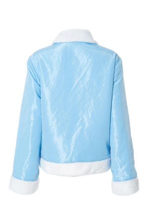 Style Core Aesthetics, New Style Trends - Plush Star Trim Design Jacket