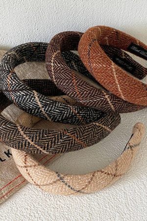 Style Core Aesthetics, New Style Trends - Preppy Aesthetic Plaid Headband