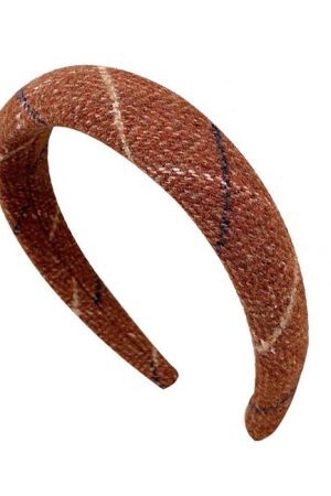 Style Core Aesthetics, New Style Trends - Preppy Aesthetic Plaid Headband