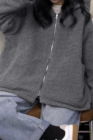 Style Core Aesthetics, New Style Trends - Preppy Reversible Lambswool Hooded Jacket