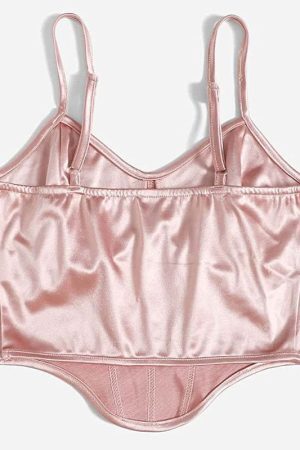 Style Core Aesthetics, New Style Trends - Princess Mood Satin Corset Top