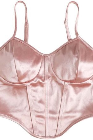 Style Core Aesthetics, New Style Trends - Princess Mood Satin Corset Top