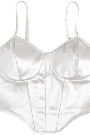 Style Core Aesthetics, New Style Trends - Princess Mood Satin Corset Top