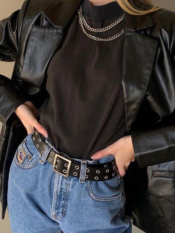 Style Core Aesthetics, New Style Trends - PU Leather Casual Blazer Jacket Style Core Aesthetics, New Style Trends - PU Leather Casual Blazer Jacket