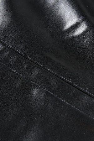 Style Core Aesthetics, New Style Trends - PU Leather Casual Blazer Jacket