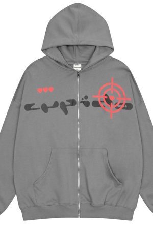 Style Core Aesthetics, New Style Trends - 'Public Ennemy' Zip Up Hoodie