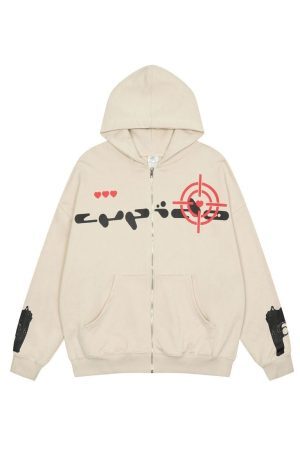 Style Core Aesthetics, New Style Trends - 'Public Ennemy' Zip Up Hoodie