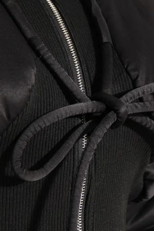 Style Core Aesthetics, New Style Trends - Puffer Corduroy Zip-Up Jacket