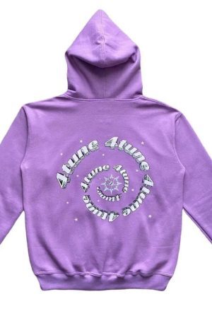 Style Core Aesthetics, New Style Trends - Purple full zip hoodie