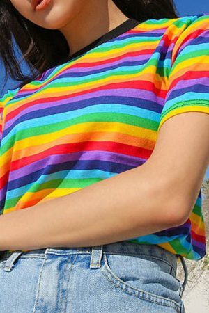 Style Core Aesthetics, New Style Trends - Rainbow Tee