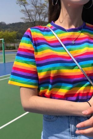 Style Core Aesthetics, New Style Trends - Rainbow Tee