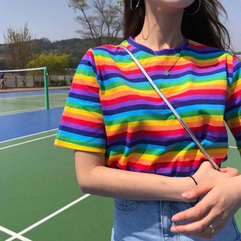 Style Core Aesthetics, New Style Trends - Rainbow Tee Style Core Aesthetics, New Style Trends - Rainbow Tee