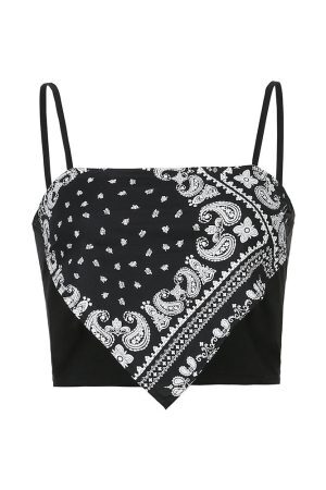 Style Core Aesthetics, New Style Trends - Rebel Bandana Tank Top