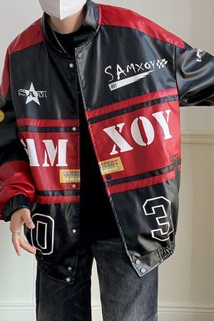 Style Core Aesthetics, New Style Trends - Red racing jacket