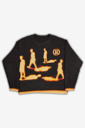 Style Core Aesthetics, New Style Trends - 'Registered Ghosts' Knit Sweater