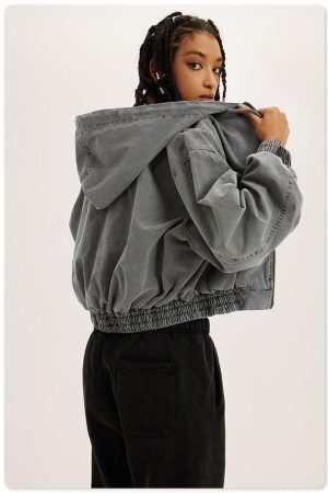 Style Core Aesthetics, New Style Trends - Retro Zip-Up Hoodie