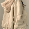 Style Core Aesthetics, New Style Trends - Reversible Oversize Fleece Hooded Jacket