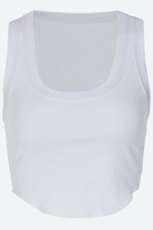 Style Core Aesthetics, New Style Trends - Ribbed Crop Tank Top