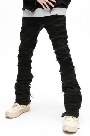 Style Core Aesthetics, New Style Trends - 'Ripple' Jeans