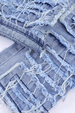 Style Core Aesthetics, New Style Trends - 'Ripples' Jeans