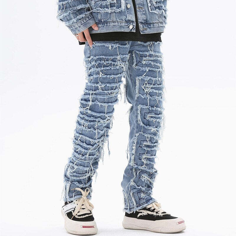 Style Core Aesthetics, New Style Trends - 'Ripples' Jeans Style Core Aesthetics, New Style Trends - 'Ripples' Jeans