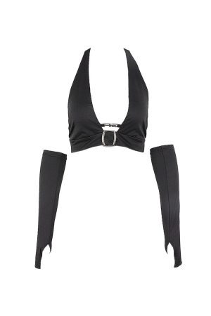 Style Core Aesthetics, New Style Trends - Risk Business Top & Arm Gloves Set