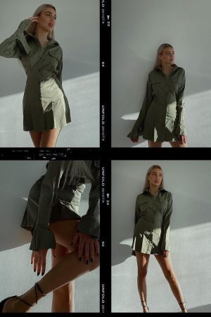 Style Core Aesthetics, New Style Trends - Robe chemise uni oversize 'Lewis'