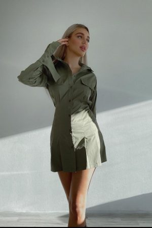 Style Core Aesthetics, New Style Trends - Robe chemise uni oversize 'Lewis'