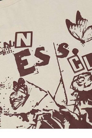 Style Core Aesthetics, New Style Trends - 'Rose club' T shirt