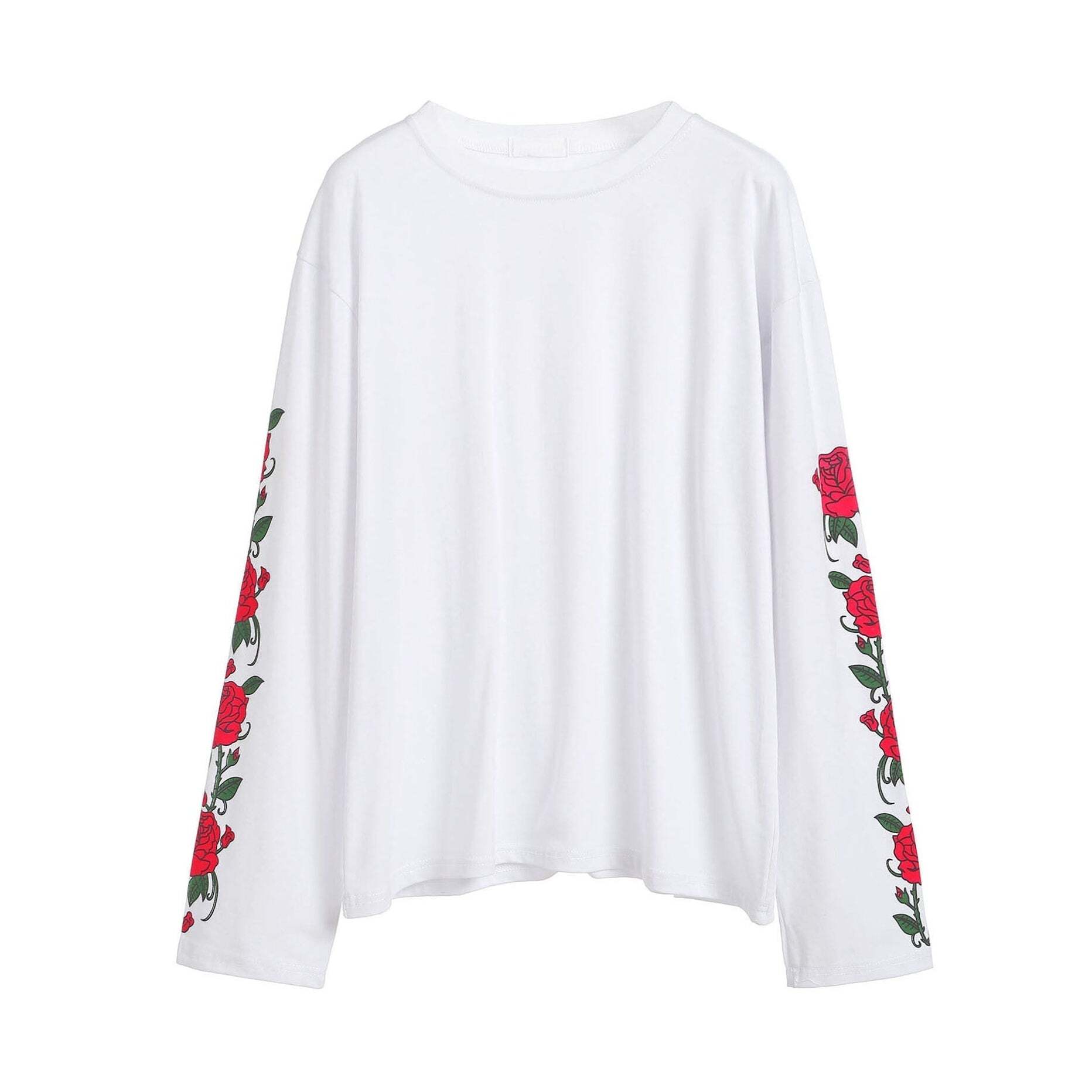 Style Core Aesthetics, New Style Trends - Rose Long Sleeve T-Shirt
