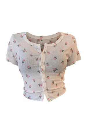 Style Core Aesthetics, New Style Trends - Rose Ribbed Top