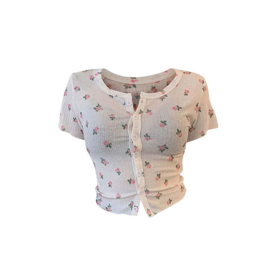 Style Core Aesthetics, New Style Trends - Rose Ribbed Top