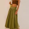 Style Core Aesthetics, New Style Trends - Ruched Bubble Hem Midi Skirt