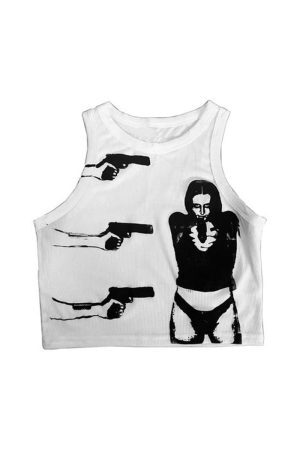 Style Core Aesthetics, New Style Trends - Run She Got the Gun Top