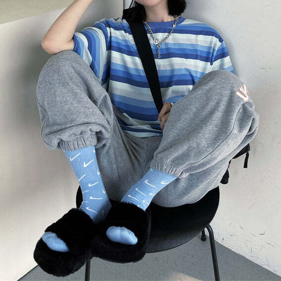 Style Core Aesthetics, New Style Trends - Run Your Game Striped T-Shirt Style Core Aesthetics, New Style Trends - Run Your Game Striped T-Shirt