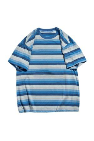 Style Core Aesthetics, New Style Trends - Run Your Game Striped T-Shirt