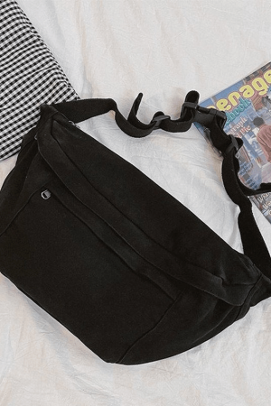 Style Core Aesthetics, New Style Trends - Sac à bandoulière à capacité de lavage vintage