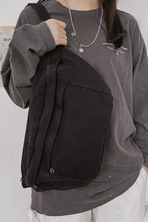 Style Core Aesthetics, New Style Trends - Sac à bandoulière à capacité de lavage vintage